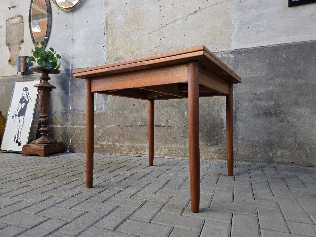 Uitschuifbare Eettafel Klein Teak | Mid Century Deens Design