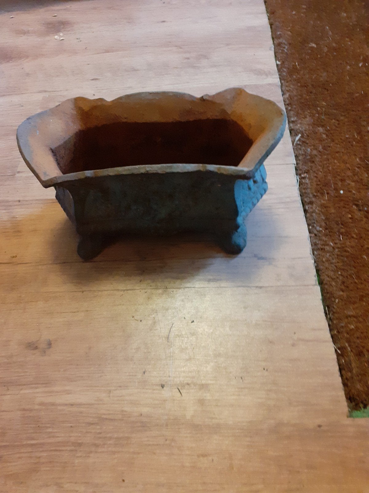 oude brocante Franse vaas gietijzeren, Antiek en Kunst, Ophalen of Verzenden