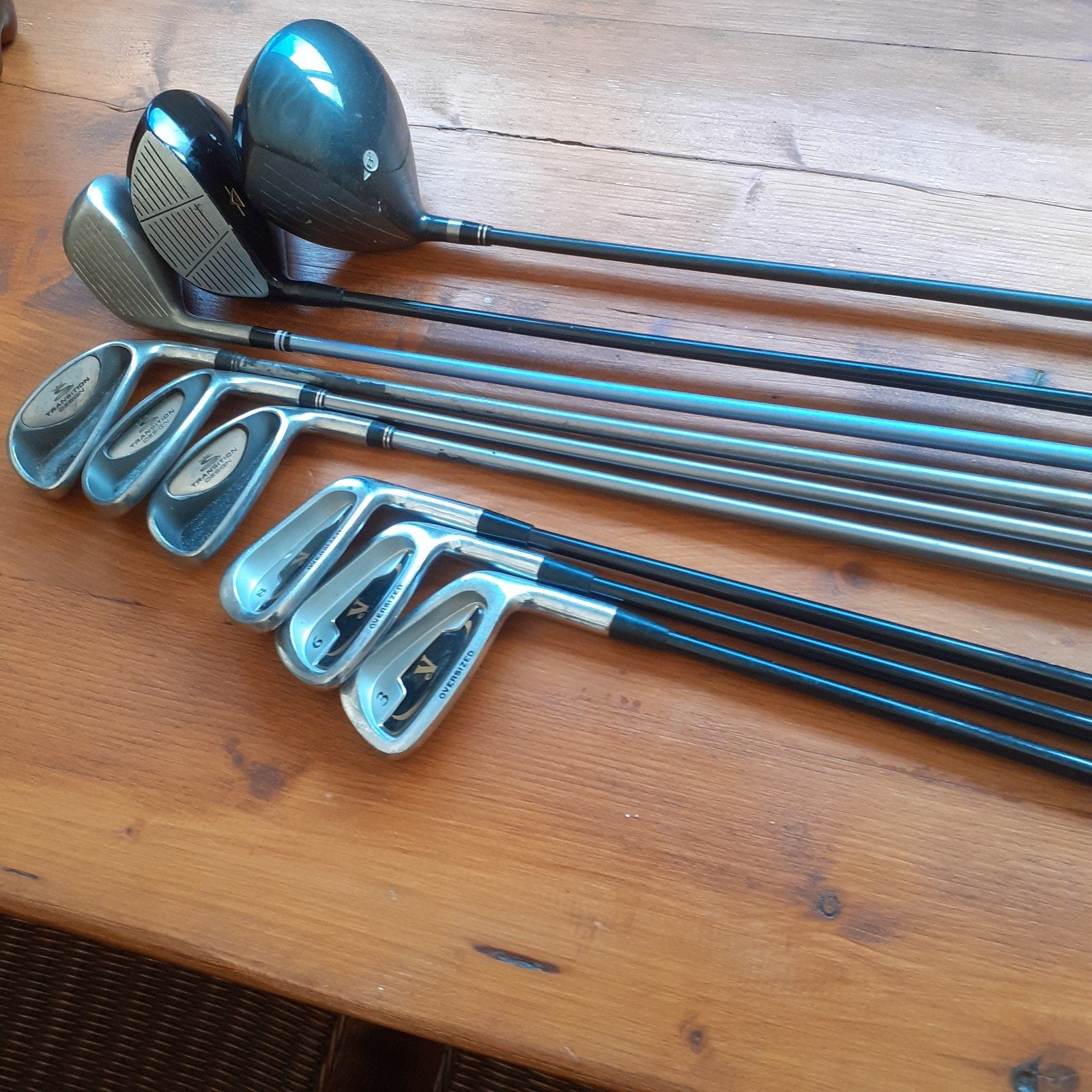 Golfclubs en opvouwbaar golfkarretje, Sport en Fitness, Ophalen, Gebruikt, Overige typen, Overige merken