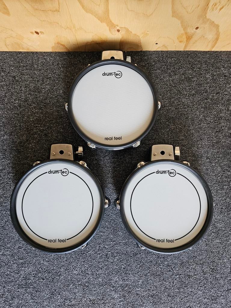 3x Roland PDX-100 pads met Drum-Tec Real Feel vellen, Ophalen of Verzenden, Gebruikt