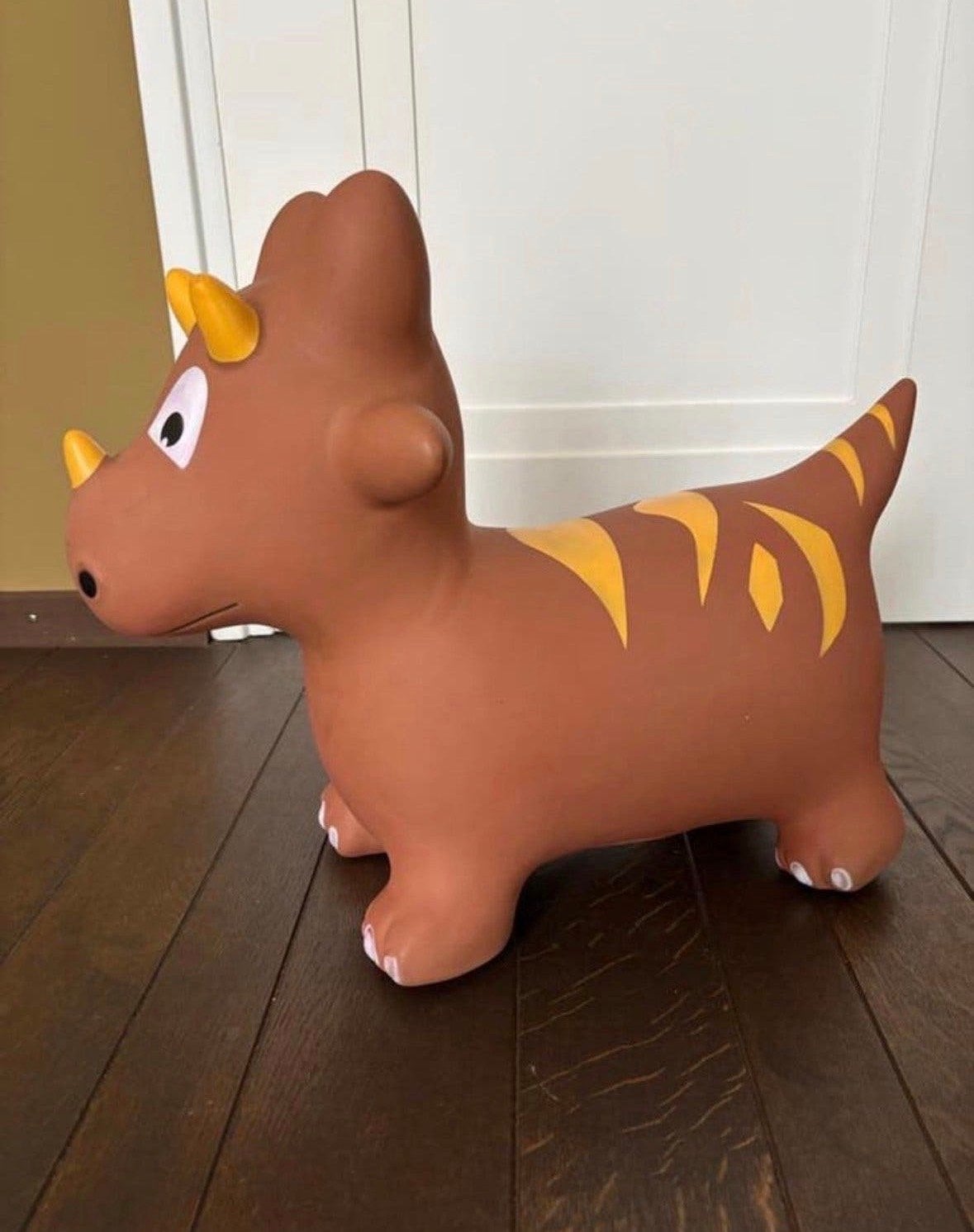 Opblaasbaar springdier/skippybal dinosaurus, Ophalen of Verzenden, Gebruikt, Overige typen