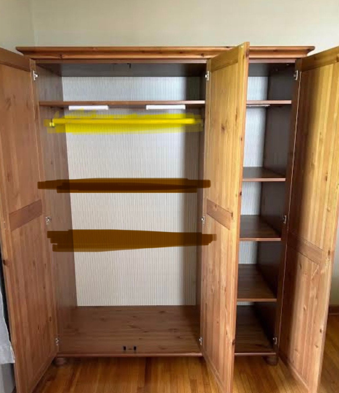 Ikea Leksvik kast met planken, Ophalen, Gebruikt, 100 tot 150 cm, 200 cm of meer