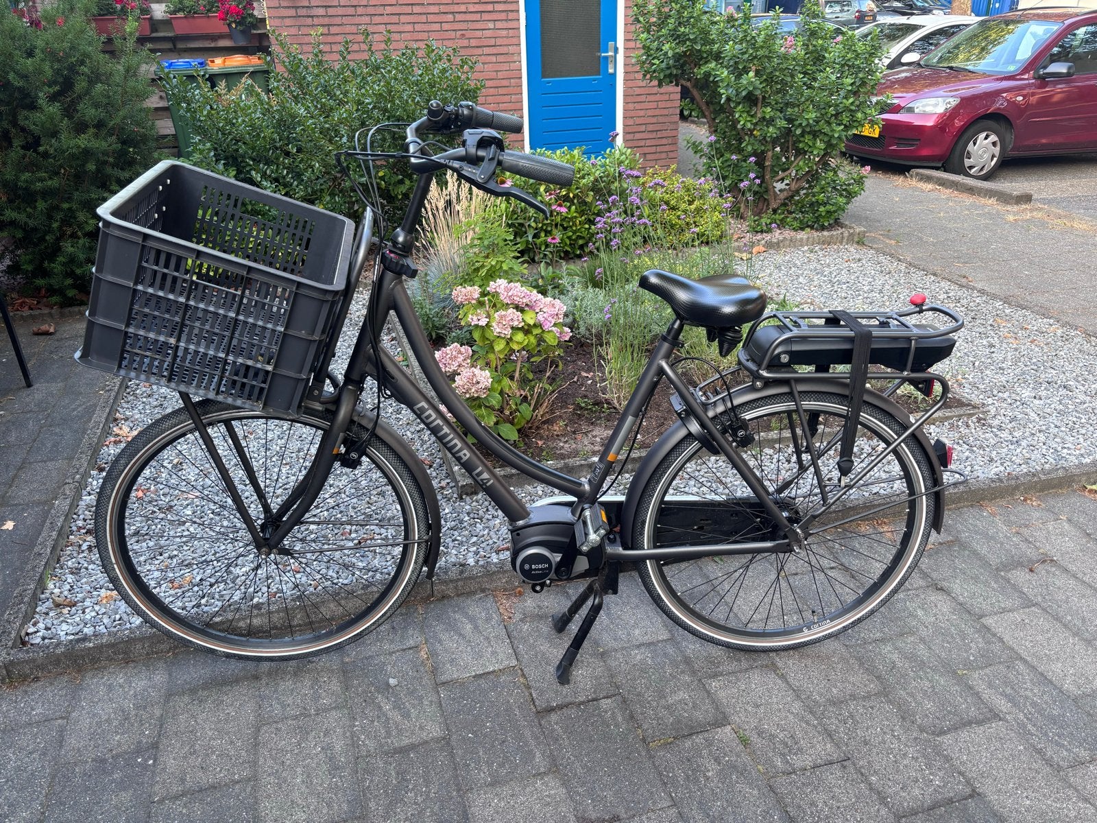 Cortina E-U4 middenmotor Transport Bosch PowerPack 500, Fietsen en Brommers, Elektrische fietsen, Ophalen, Gebruikt, Cortina, 51 tot 55 cm