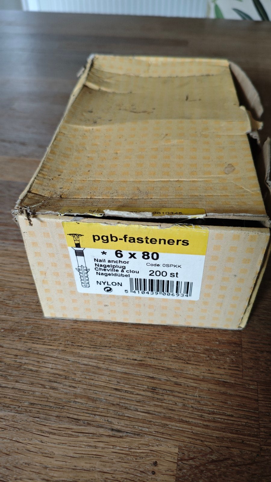 PGB-Fasteners slagpluggen 6x80 mm, Ophalen of Verzenden, Nieuw, 50 tot 100 mm