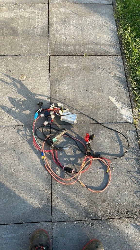 24V 1000W Motorcontroller + Gashendel + 2x 50A Zekering, Ophalen, Zo goed als nieuw, Overige merken