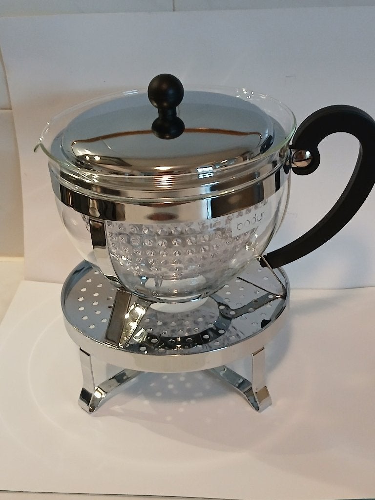 Bodum Chambord Theepot met Recaud, Theepot/fluitketel, Glas, Bodum, Ophalen of Verzenden