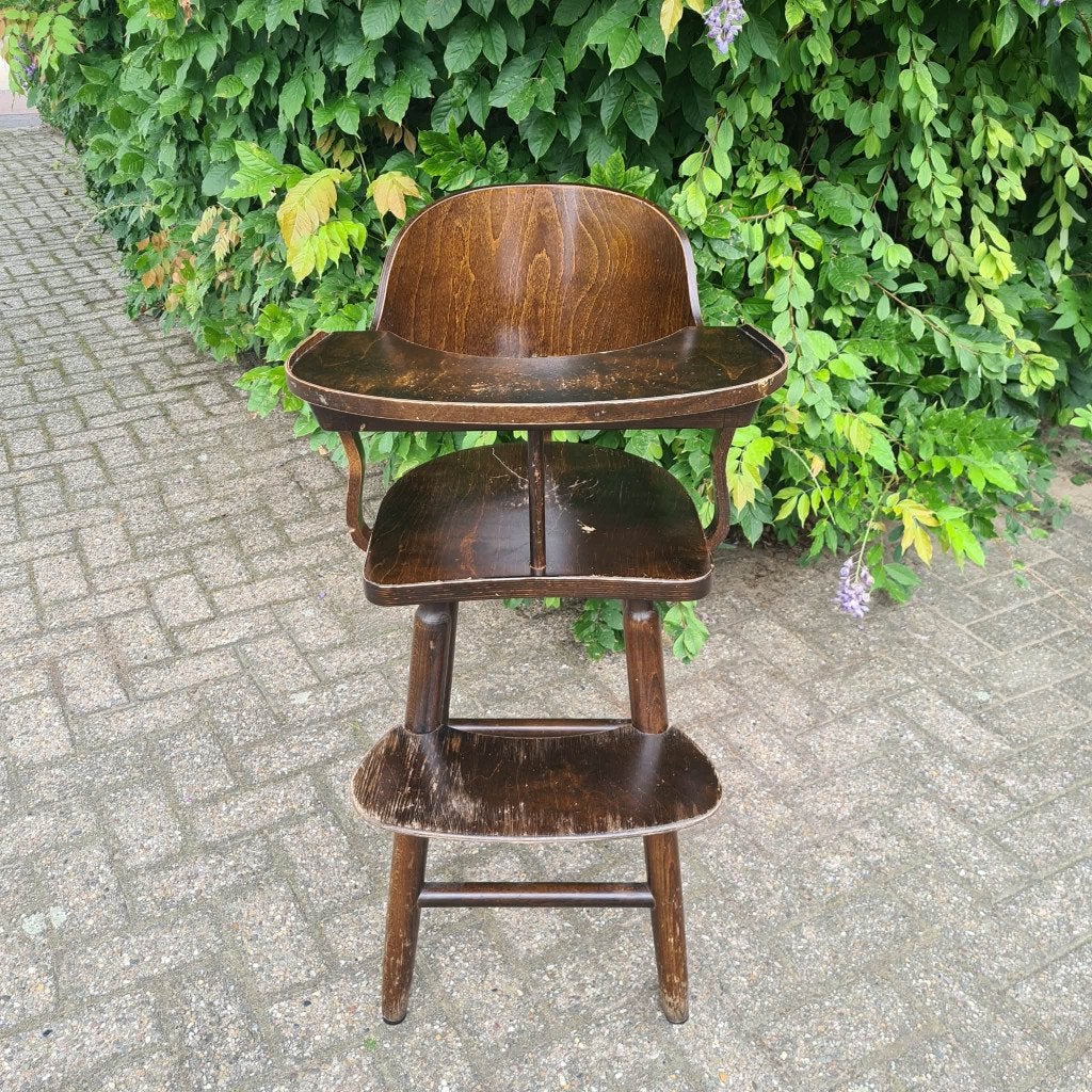 Vintage Kinderstoel 1, Ophalen, Gebruikt, Overige typen, Aanschuifbaar