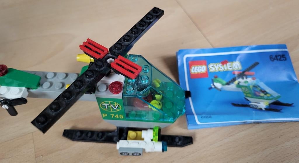 1 x tv helikopter compleet 1 x gyrocopter 6425 en 2859, City, Lego, Ophalen of Verzenden, Zo goed als nieuw