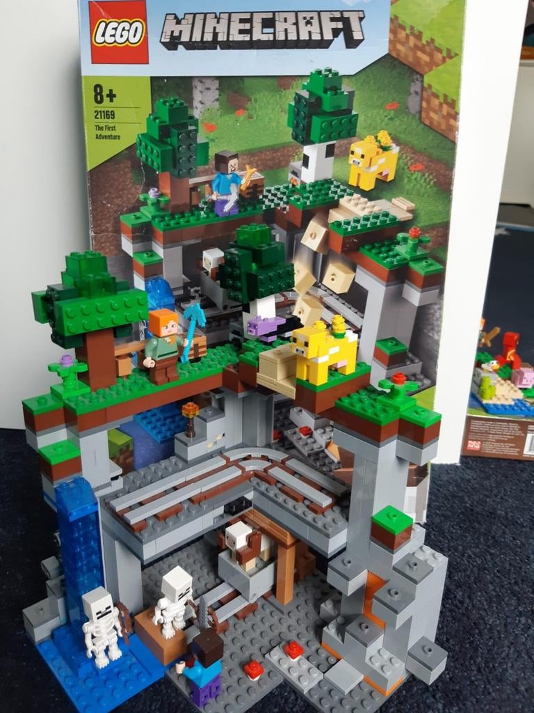 Lego Minecraft set 21169, first adventure, Compleet, Minecraft, Lego, Ophalen of Verzenden