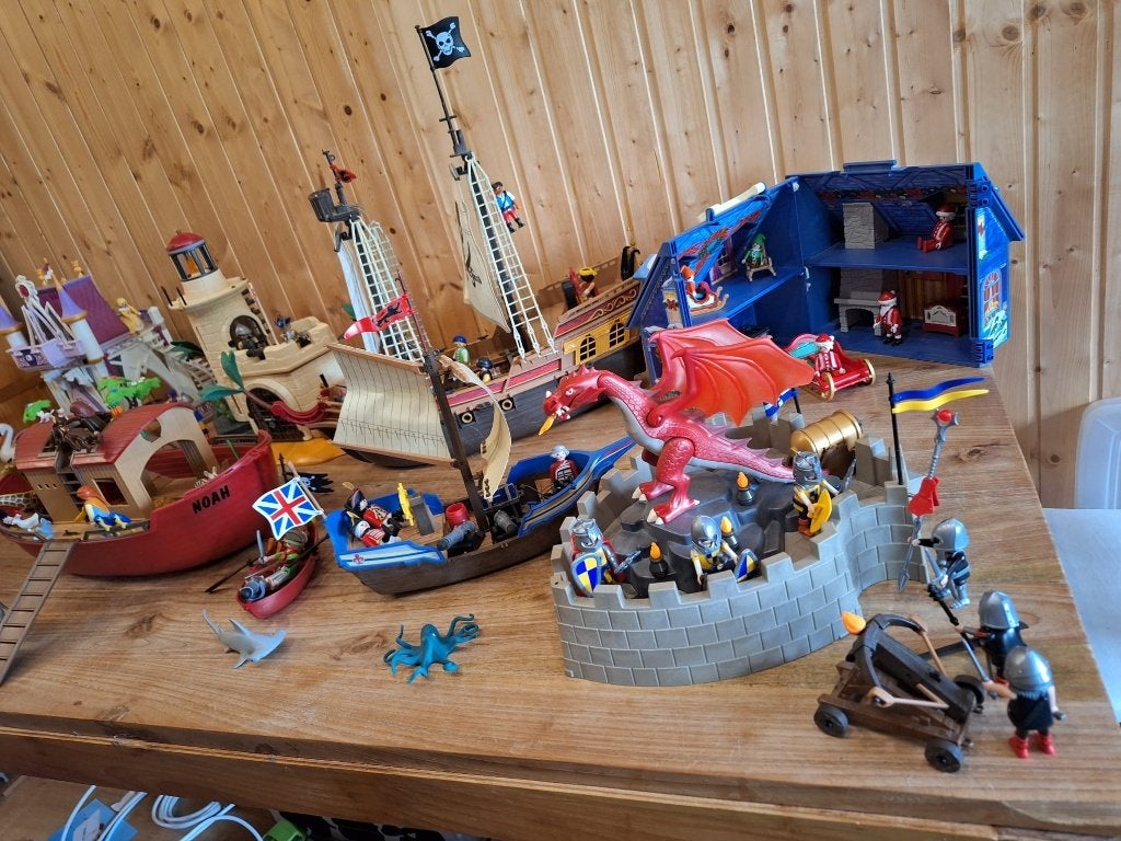 Playmobil 5140 – Klein Piratenschip / Britse kanonneerboot, Ophalen, Gebruikt, Complete set, Boot/Schip