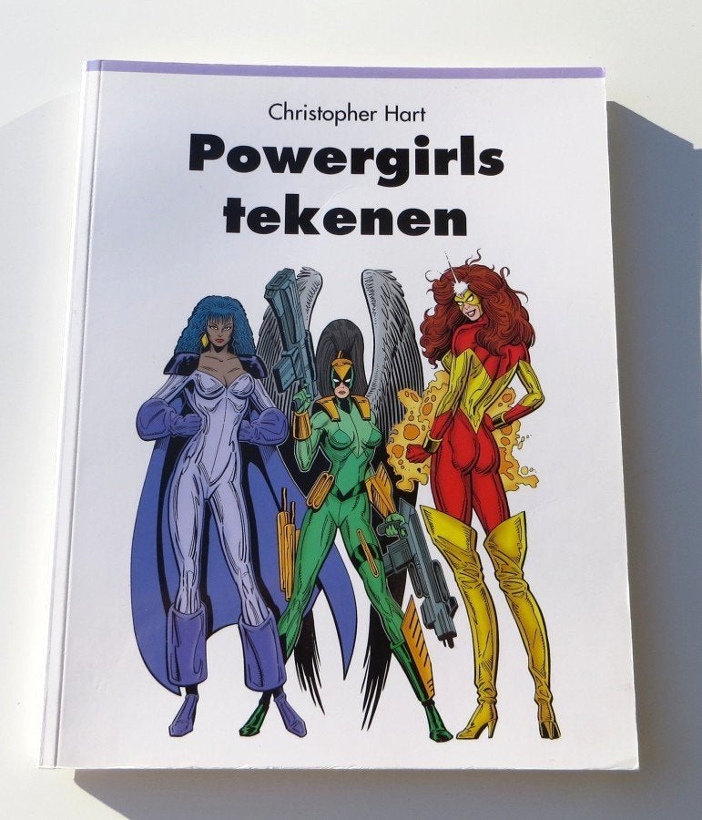 Tekenboek M3136: Christopher Hart - Powergirls tekenen 15+, Gelezen, Ophalen of Verzenden, Tekenen en Schilderen, Geschikt voor kinderen