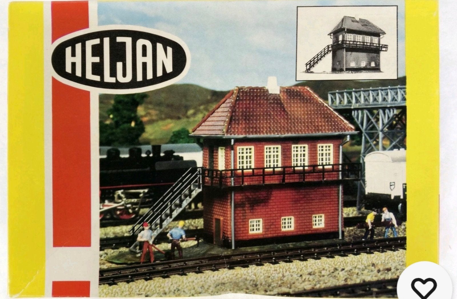 Heljan 1751 seinhuis Märklin Fleischmann Roco Lima Trix Piko, Overige merken, Gelijkstroom of Wisselstroom, Brug, Tunnel of Gebouw