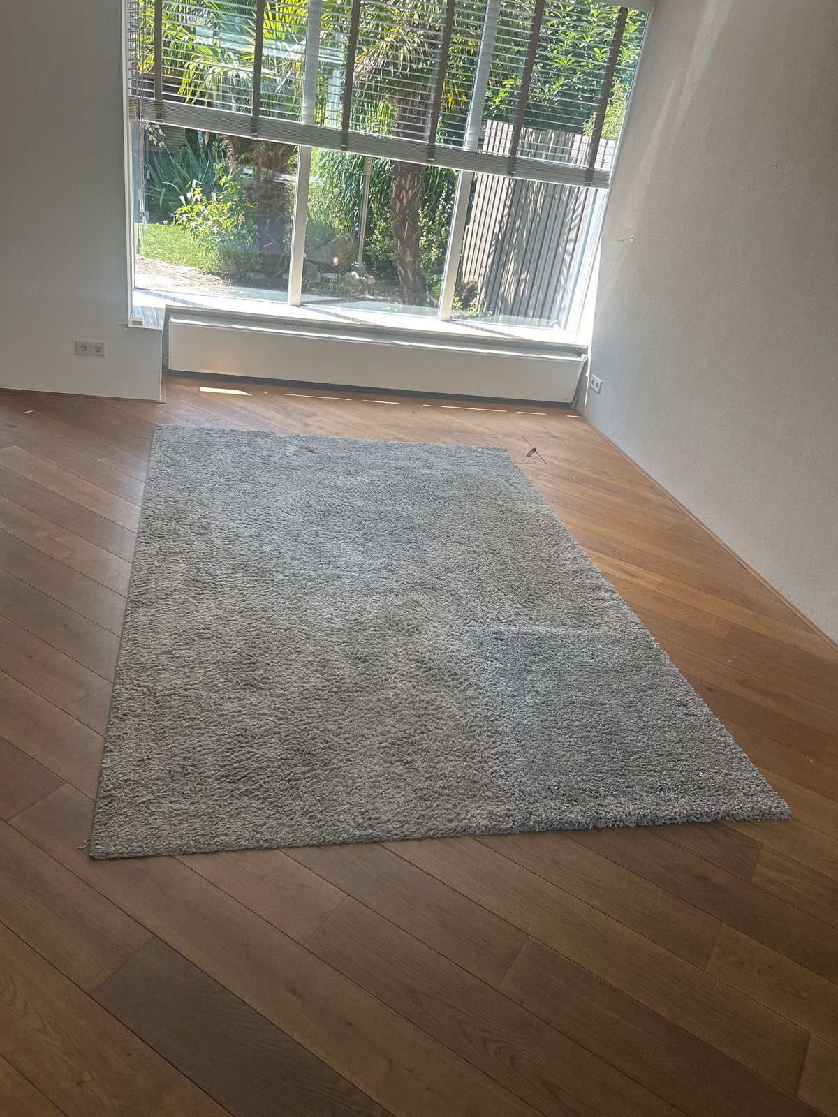 Hoogpolig vloerkleed 2x2,90 grijs, Ophalen, Gebruikt, 200 cm of meer, Grijs
