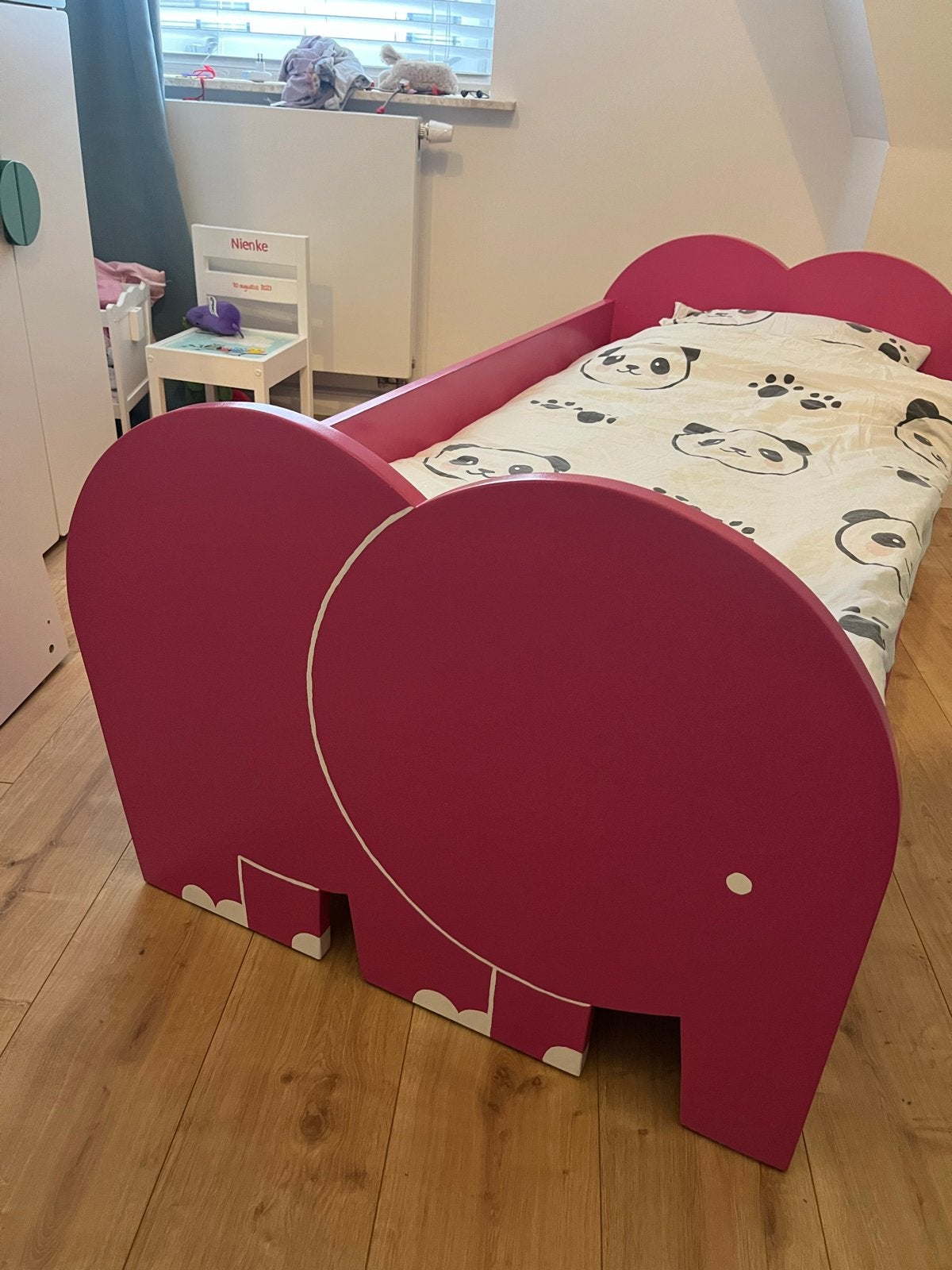 Peuterbed 70x140 cm met olifant design, Kinderen en Baby's, Kinderkamer | Bedden, Ophalen, Gebruikt, 70 tot 85 cm, 140 tot 160 cm