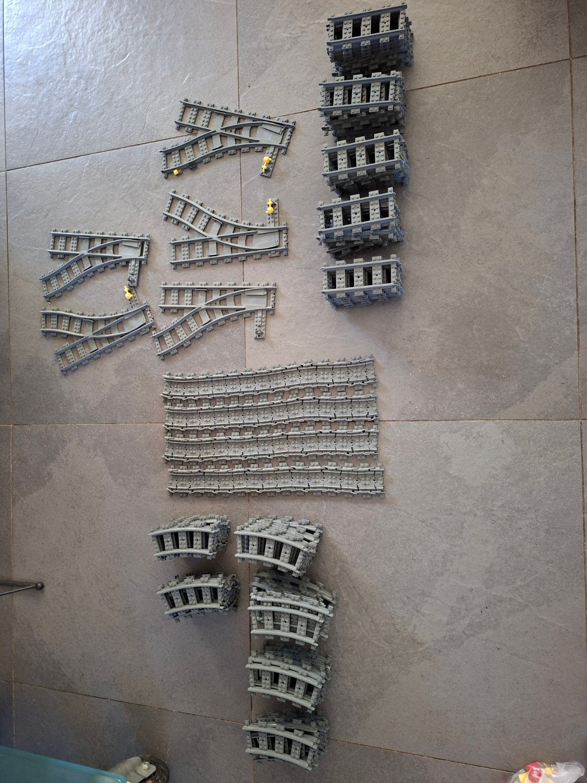 LEGO treinrails: bochten, recht, flexibel, wissels, Kinderen en Baby's, Speelgoed | Duplo en Lego, Ophalen, Gebruikt, Lego, Accessoire