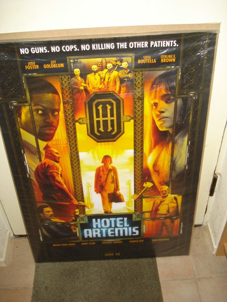Hotel Artemis Filmposter, Ophalen, Zo goed als nieuw, A1 t/m A3, Film en Tv