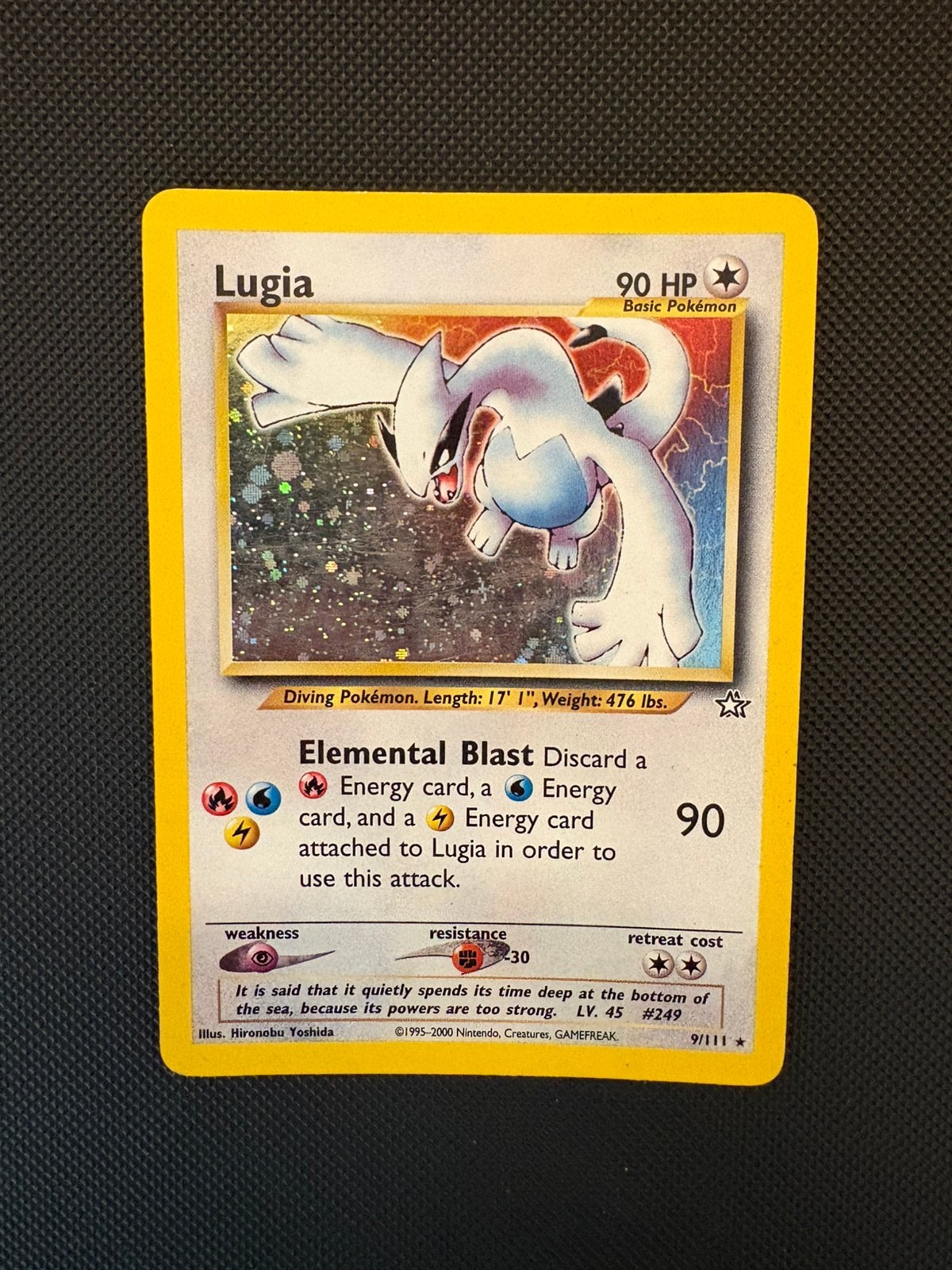 Lugia holo 9/111 pokemon neo genesis set, Ophalen of Verzenden, Zo goed als nieuw