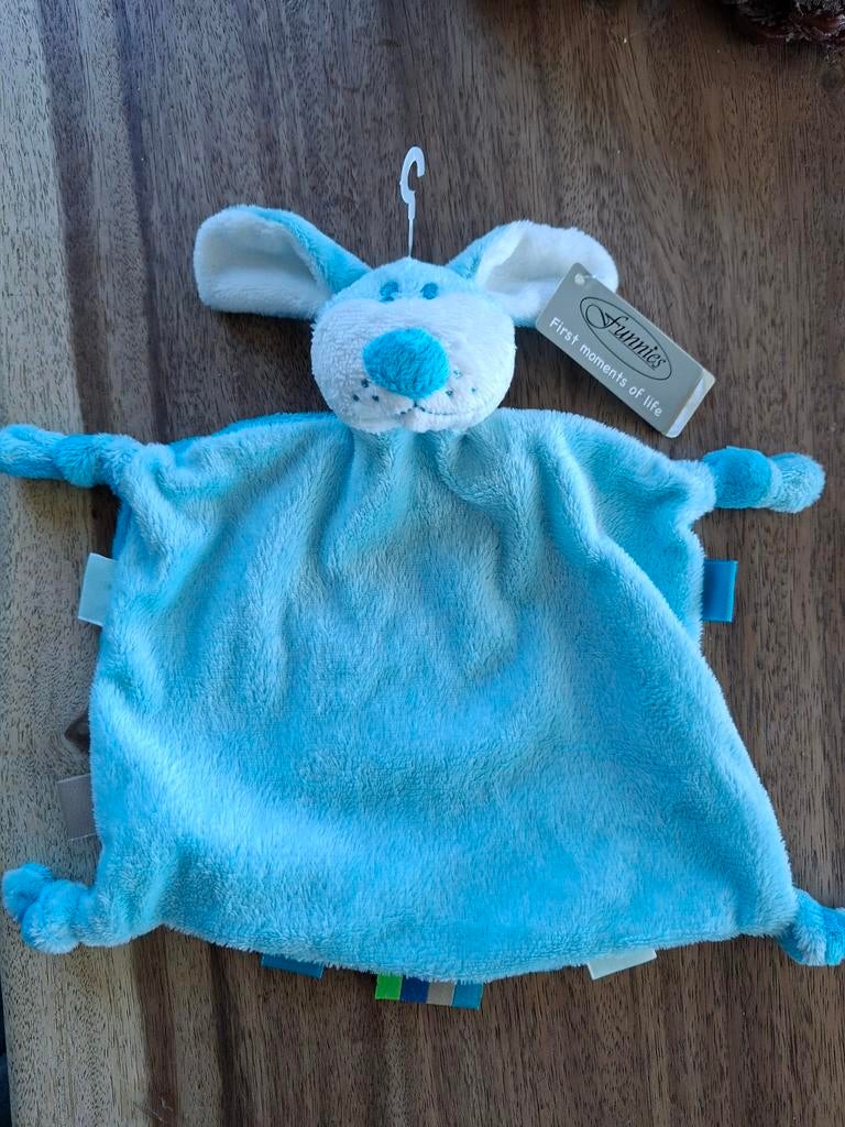 Funnnies Knuffeldoekje Blauw Muis  nieuw, Kinderen en Baby's, Speelgoed | Knuffels en Pluche, Overige merken, Overige karakters