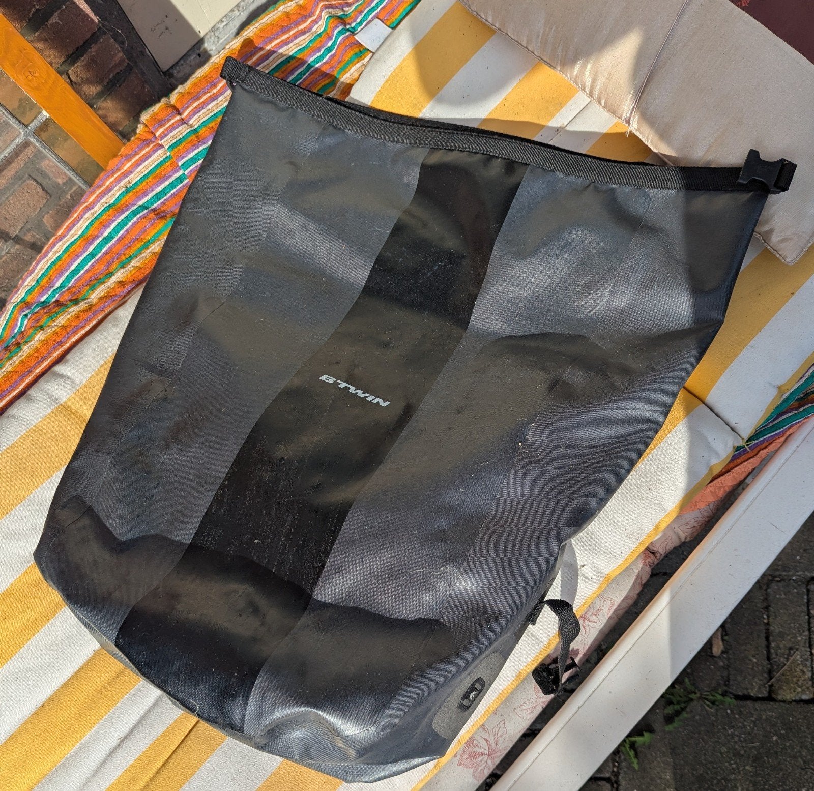 B'Twin waterdichte fietstas voor bagagedrager, Ophalen, Gebruikt, B'Twin