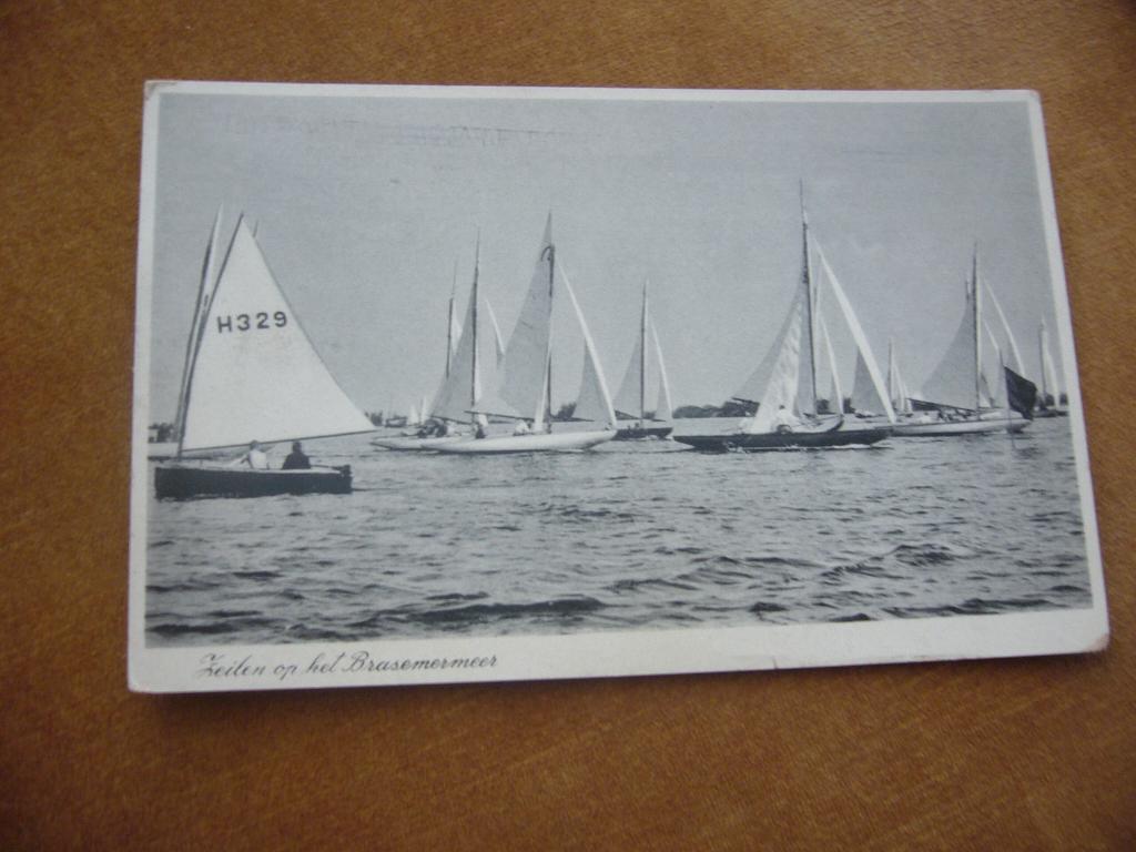 KAAG - BRAASSEM  =  ZEILEN OP HET BRAASEMERMEER  1939, Ophalen of Verzenden, 1920 tot 1940, Gelopen
