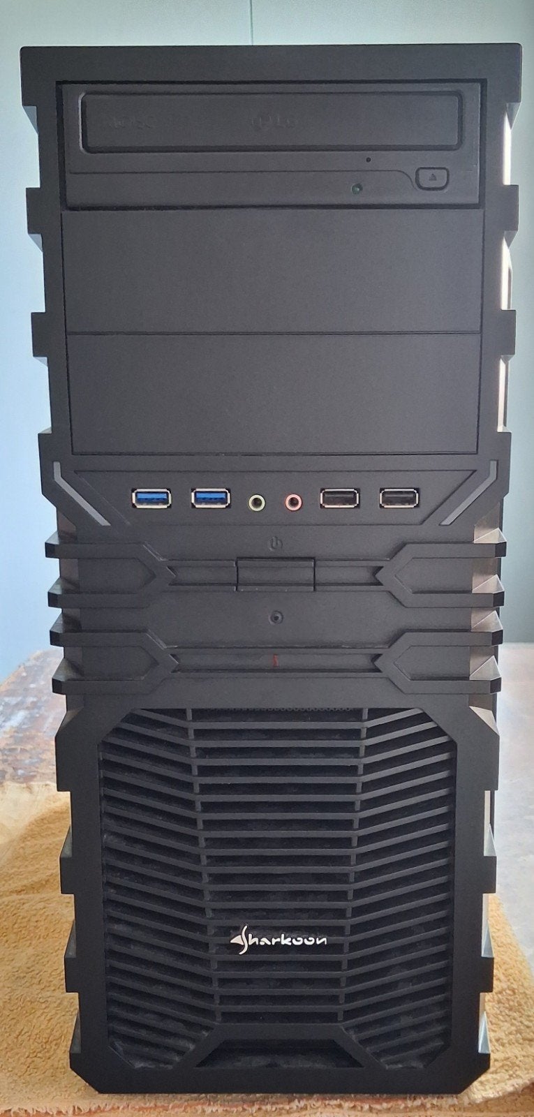 Game PC met Intel i5-7400, 8GB RAM, 450GB SSD + 1TB HDD +DVD, Ophalen, Gebruikt, Sharkoon, 8 GB