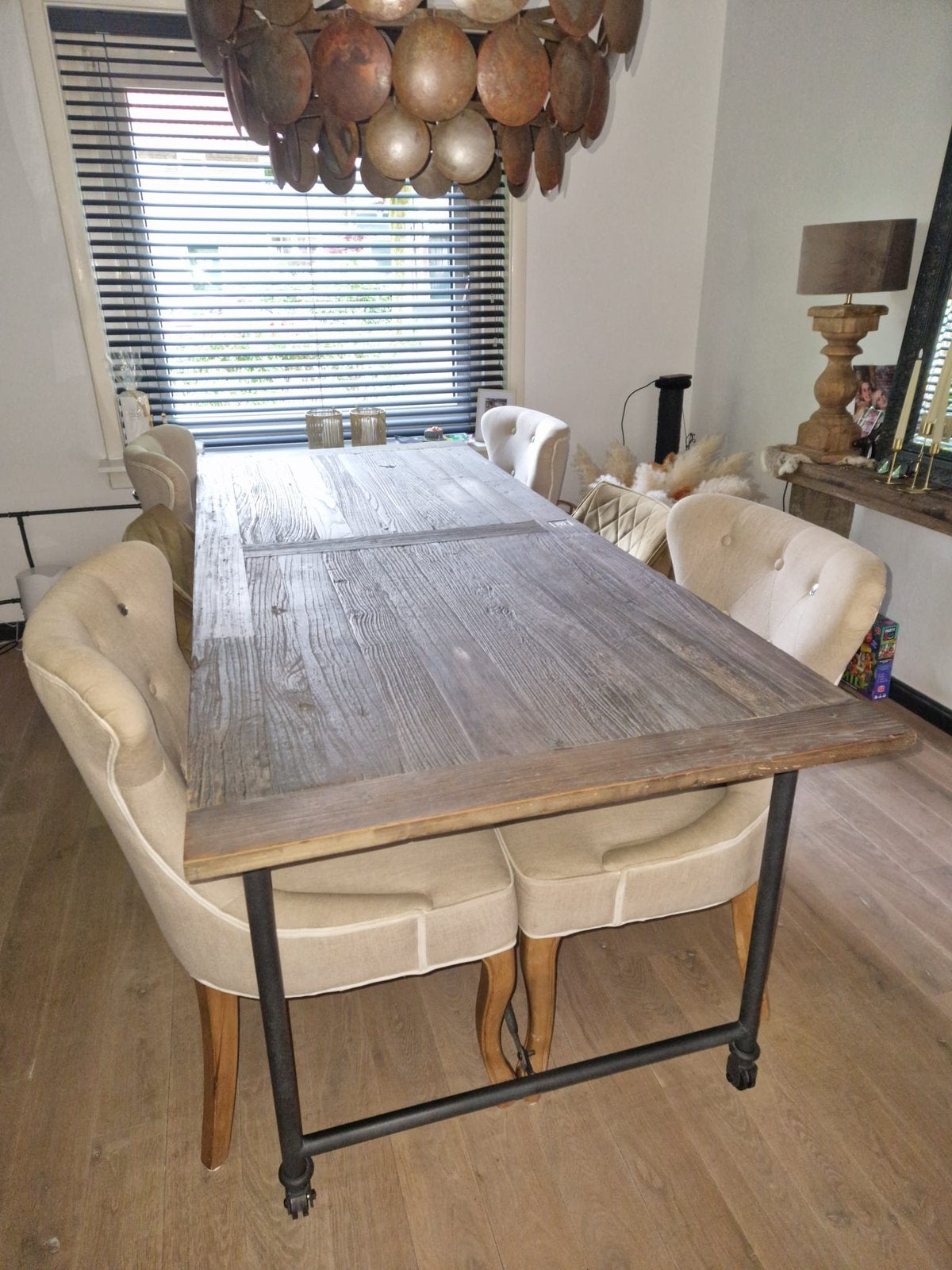 Riviera Maison eettafel, Huis en Inrichting, Tafels | Eettafels, Ophalen, 200 cm of meer, 50 tot 100 cm, Zo goed als nieuw