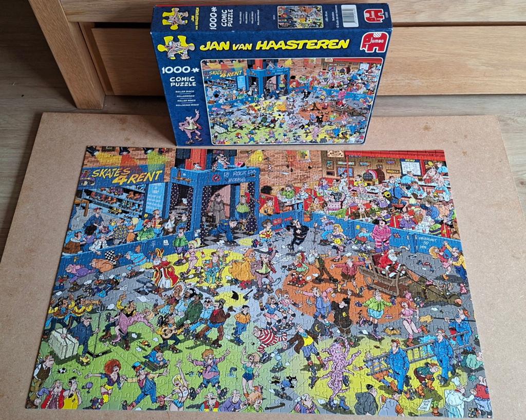 JvH puzzel 1000 stukjes Roller Disco, Ophalen, 500 t/m 1500 stukjes, Zo goed als nieuw, Legpuzzel