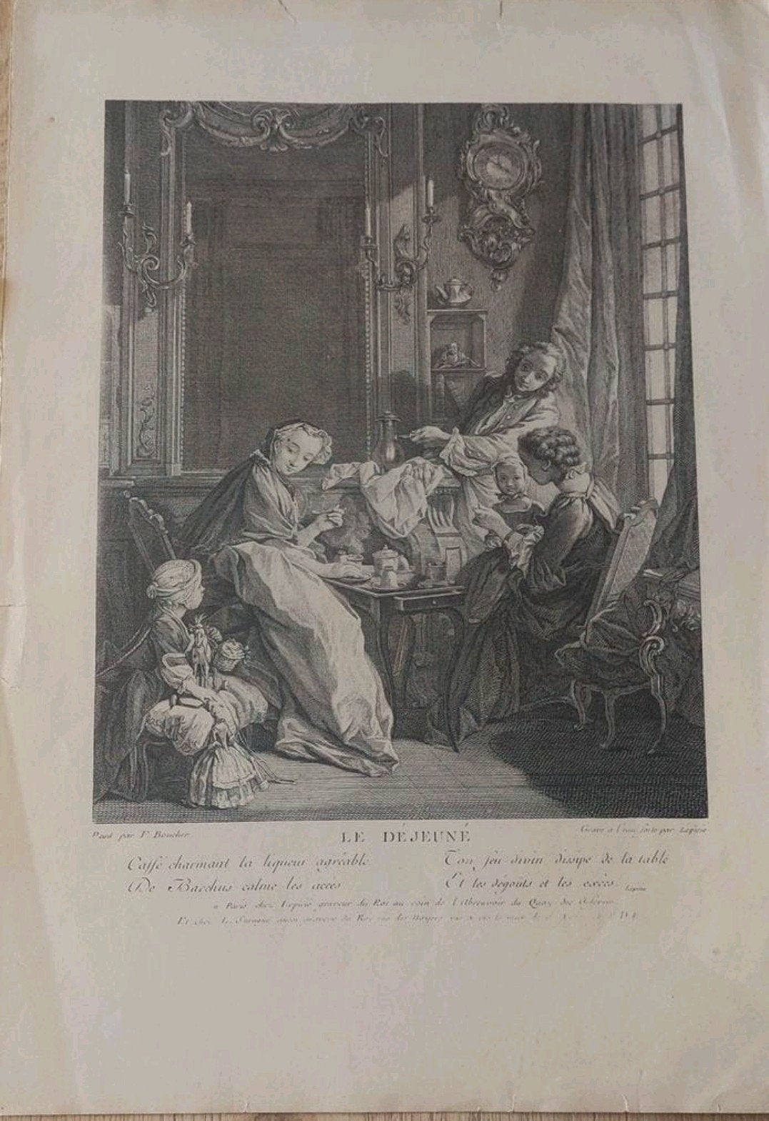 "Le Déjeuner" (Het Ontbijt) ... Bernard Lépicié ..., Antiek en Kunst, Ophalen of Verzenden