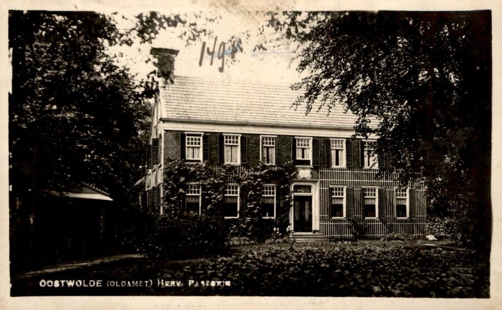 Oostwold Herv. Pastorie - Bromografia FOTOKAART # 933, Verzenden, 1920 tot 1940, Ongelopen, Groningen