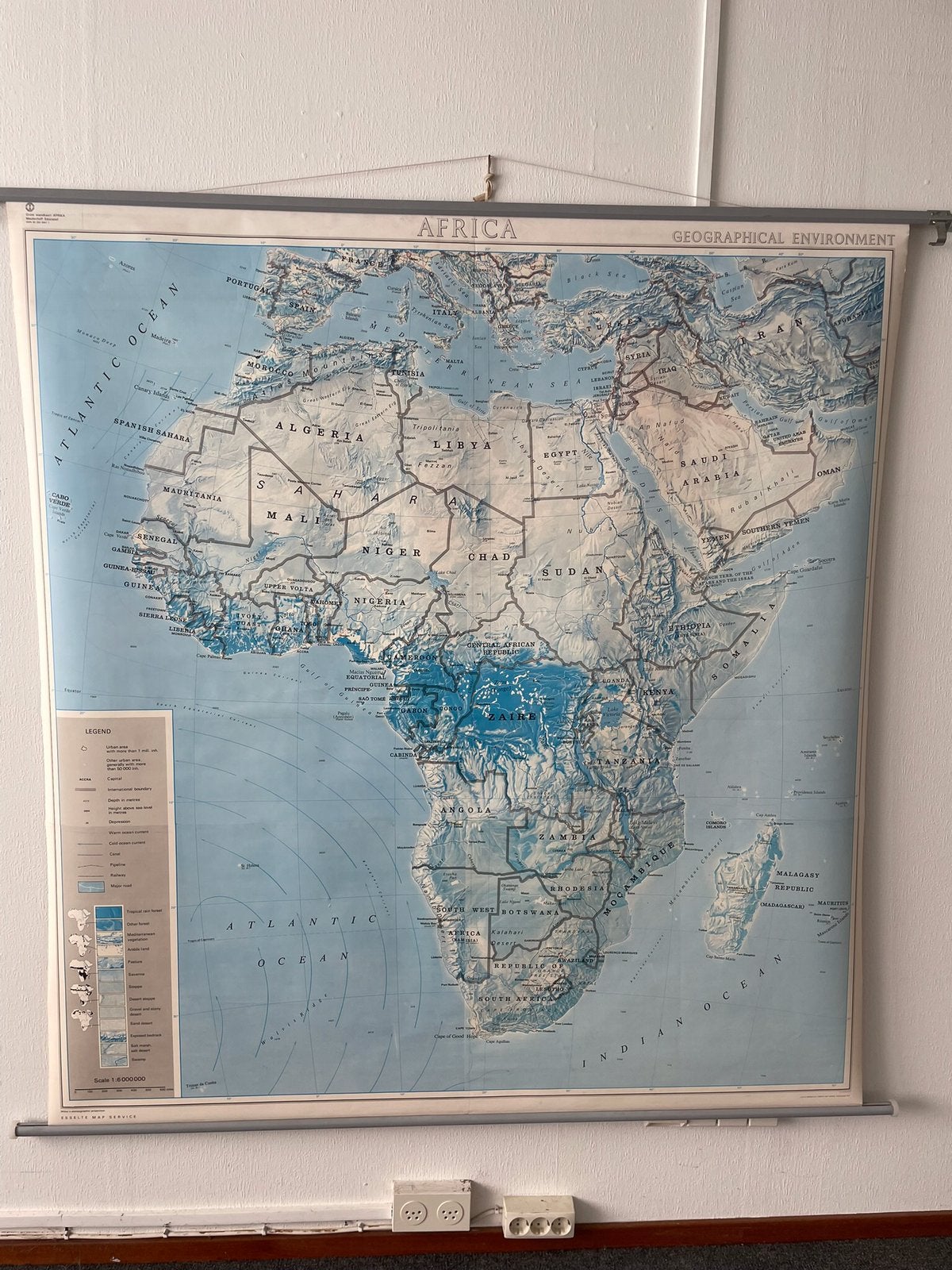 Oude landkaart van Afrika, Ophalen of Verzenden