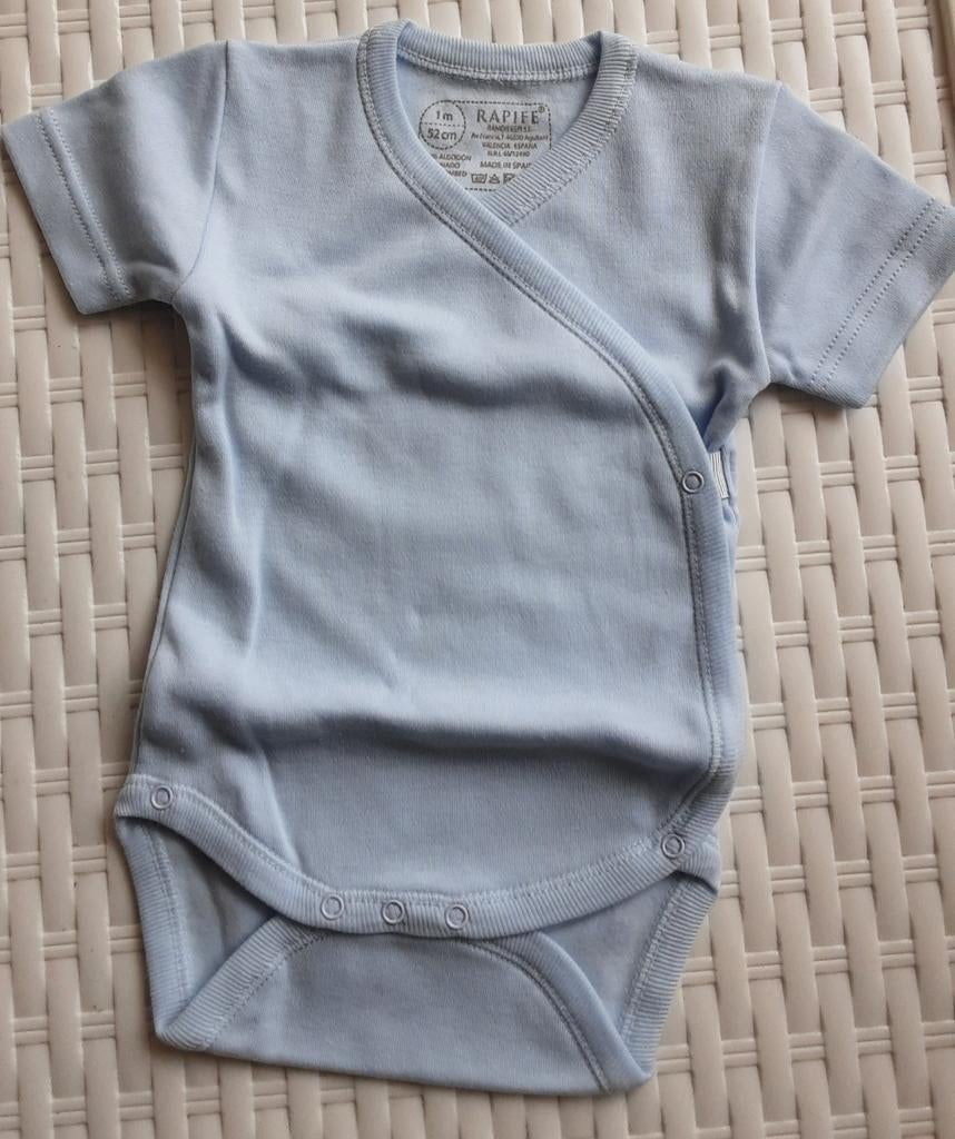 Lichtblauwe romper - Rapife - Maat 52 cm (1 maand), Overige typen, Jongetje of Meisje, Nieuw, Ophalen of Verzenden