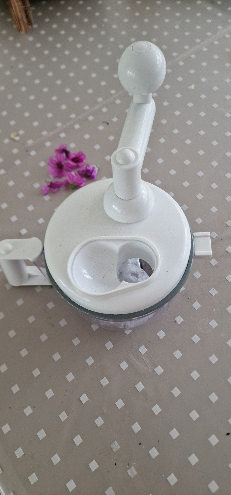 Handmatige Keukenmachine - Hakker en Mixer, Ophalen of Verzenden, Zo goed als nieuw, Vaatwasserbestendig, Minder dan 1 liter