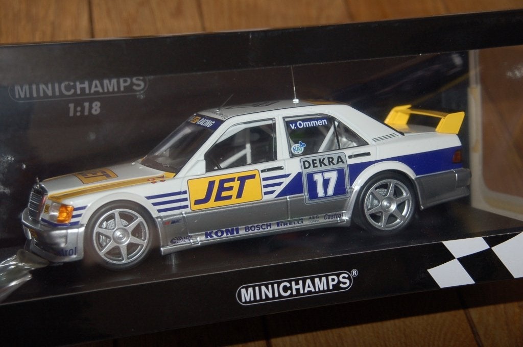 1:18 MERCEDES 190 E DTM VAN OMMEN #17 Minichamps WRH, Verzenden, Zo goed als nieuw, Auto, MiniChamps