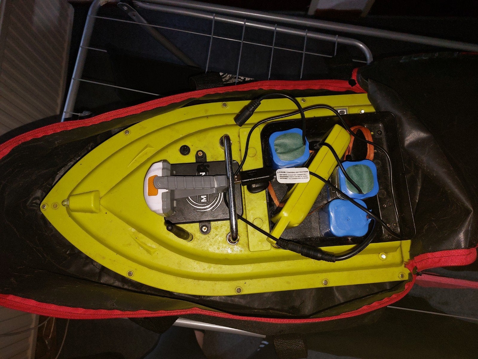 Voerboot met Sonar, GPS, Autopilot en Extra's, Ophalen of Verzenden, Gebruikt, Complete hengel