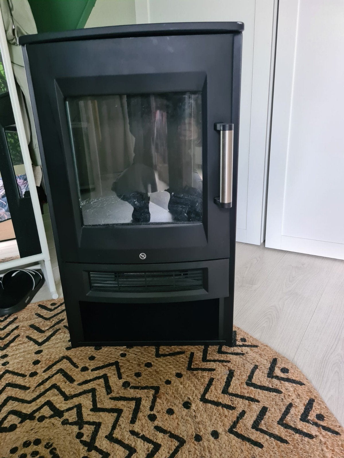 Elektrische haard met verwarming en vlameffect, Huis en Inrichting, Haarden, Ophalen of Verzenden
