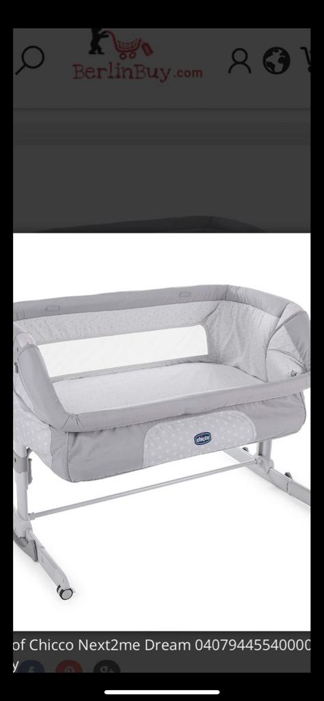 Chicco Next2Me Dream Baby Bed - Zijslaper Wieg, Ophalen of Verzenden, Zo goed als nieuw, Wieg