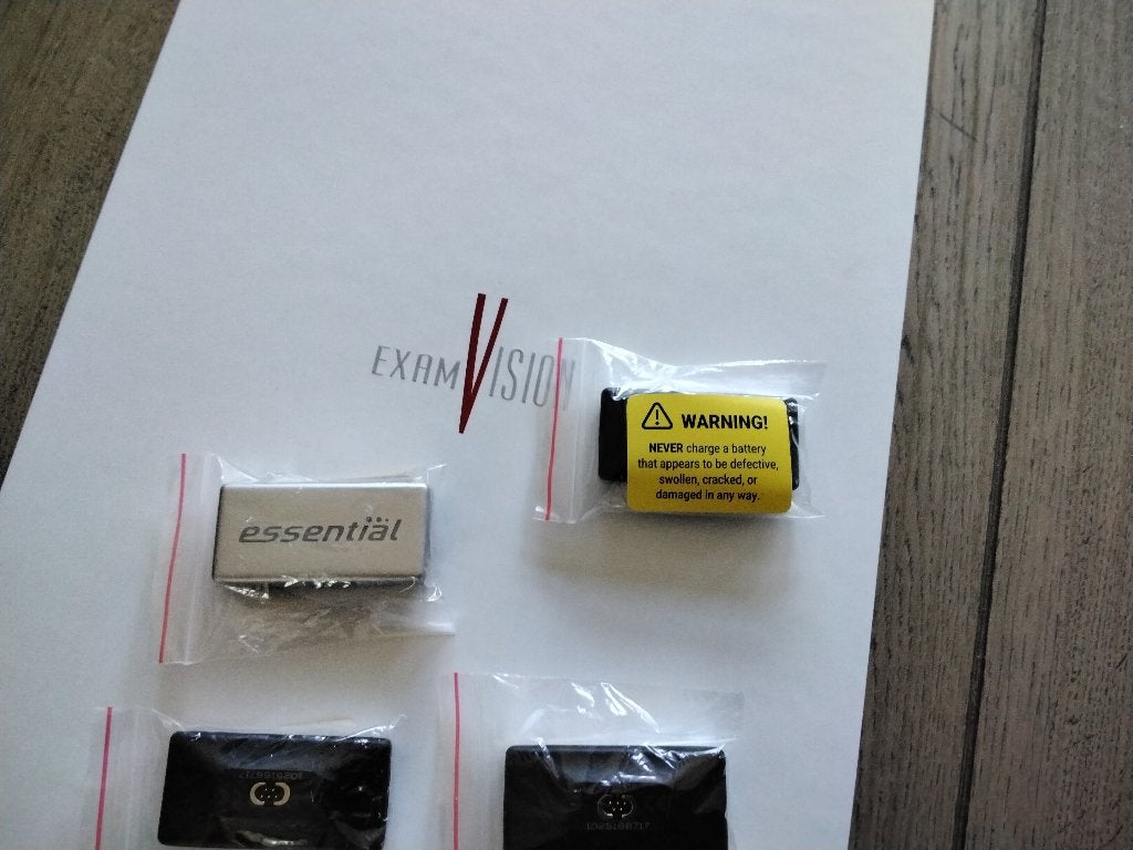 Examvision accu,s voor Essential One loepbril, Ophalen of Verzenden, Nieuw, Vergrootglas of Loep