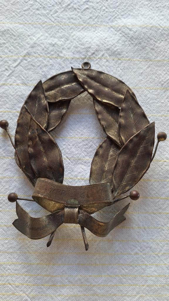 Antieke Lauwerkrans 1e Prijs 1922 Schimmert, Antiek en Kunst, Curiosa en Brocante, Ophalen of Verzenden