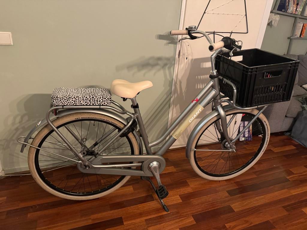 Giant Triple X Damesfiets N7 - 56cm, Fietsen en Brommers, Fietsen | Dames | Damesfietsen, Ophalen, Velgrem, Versnellingen, Zo goed als nieuw