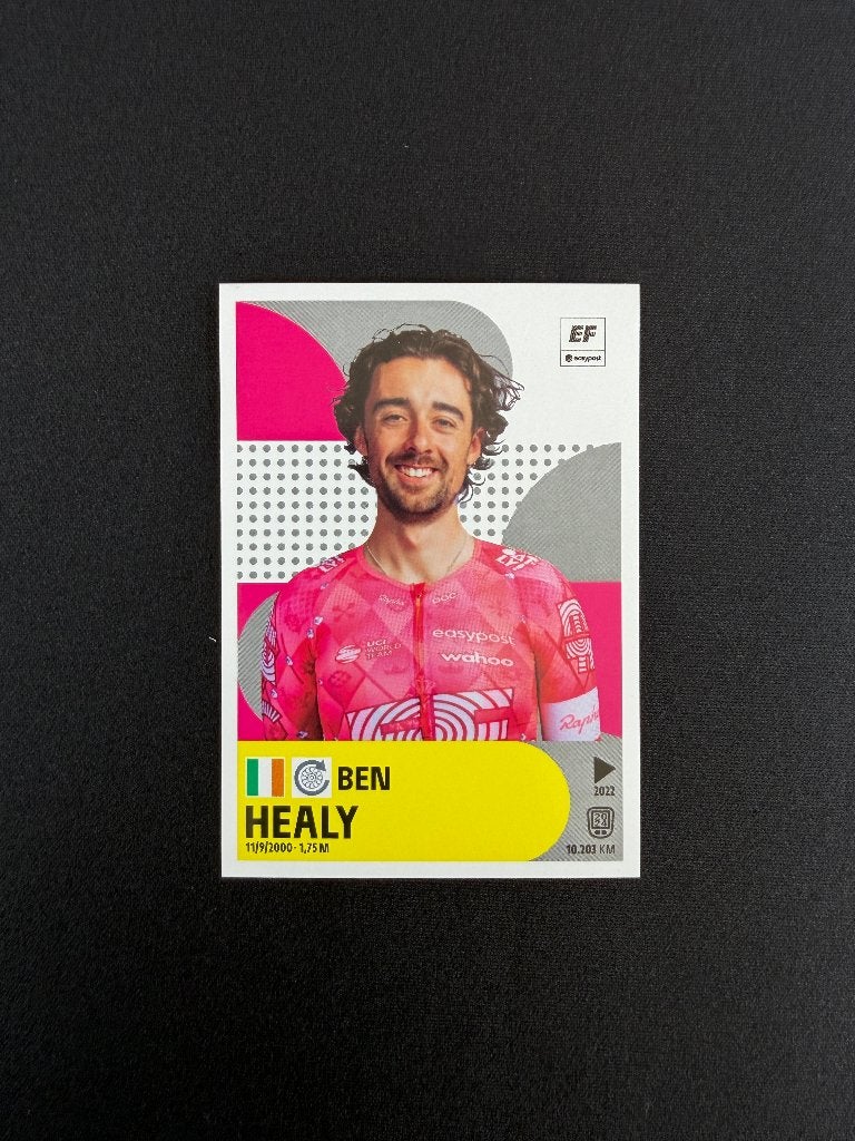 Ben Healy Panini Tour de France 2025 Sticker EF 106, Verzenden, Zo goed als nieuw, Buitenlandse clubs, Poster, Plaatje of Sticker