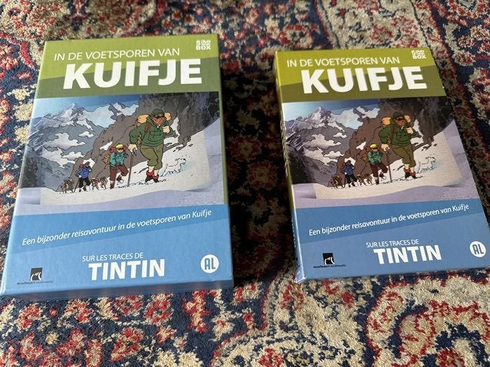 In de Voetsporen van Kuifje. 2 Boxen met 5 Dvd's, Alle leeftijden, Ophalen of Verzenden, Zo goed als nieuw, Overige genres