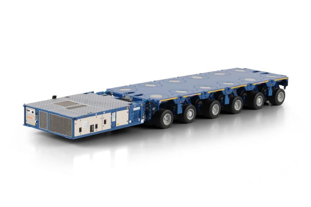 Premium Line; SCHEUERLE INTERCOMBI SPE BlUE - 6 AXLE, Hobby en Vrije tijd, Modelauto's | 1:50, Nieuw, Bus of Vrachtwagen, Wsi