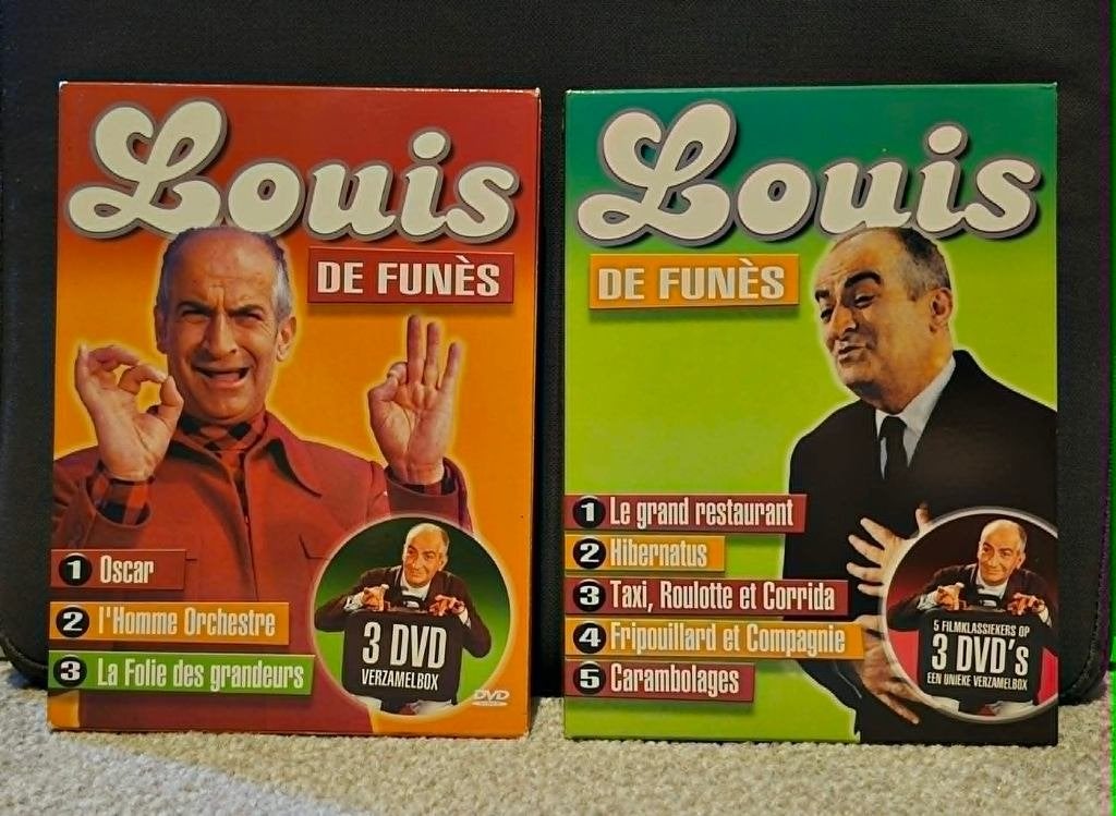 Louis De Funes - 8 Films (1958-1971), 1960 tot 1980, Gebruikt, Ophalen of Verzenden, Komedie
