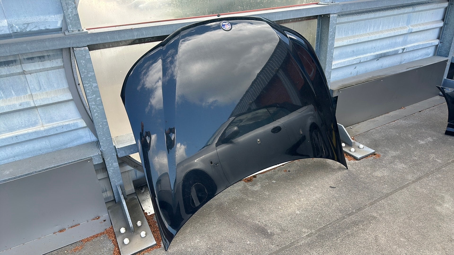 Motorkap zwart saab 9-3 ng 93, Ophalen, Voor, Nieuw, Saab