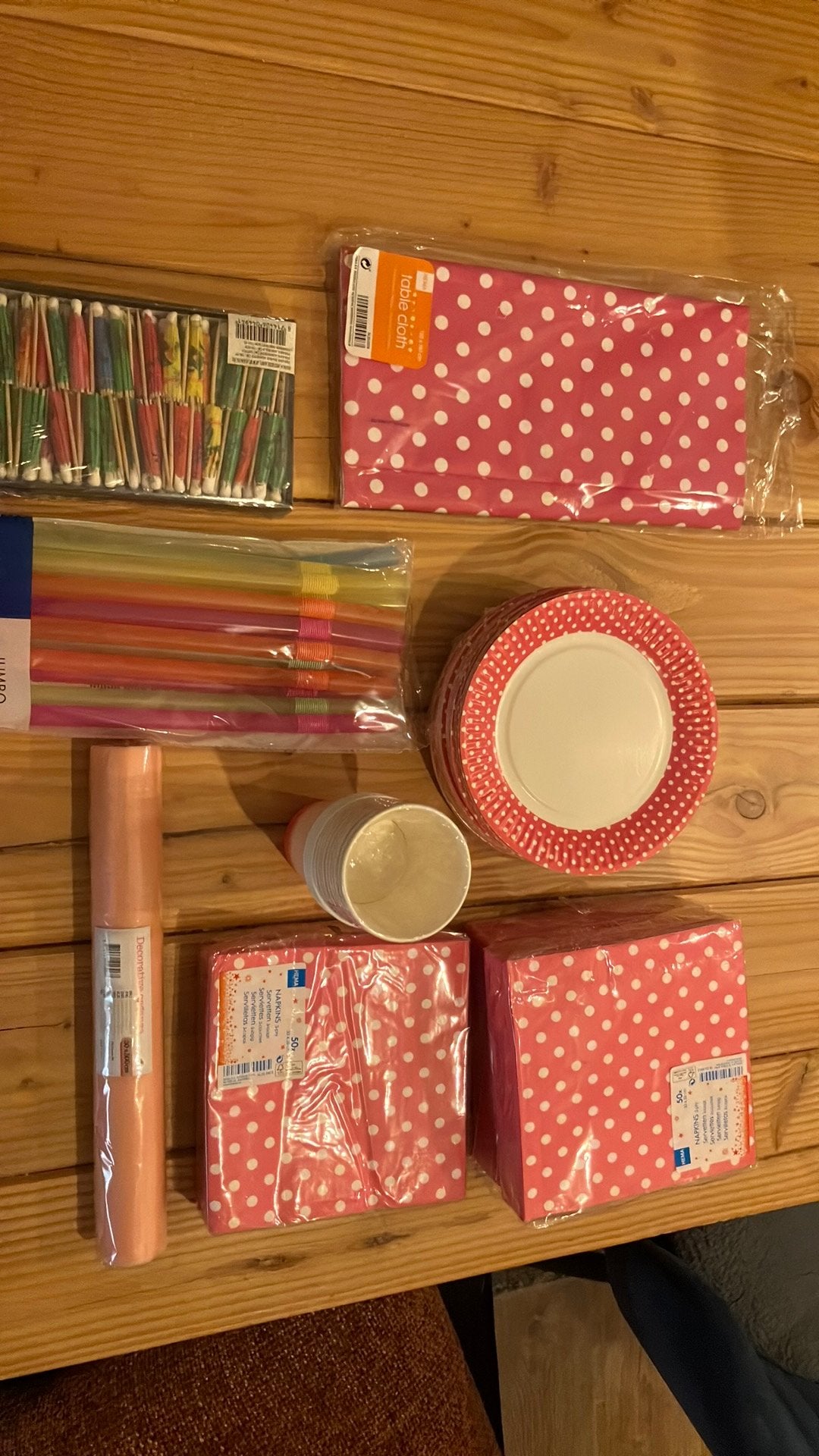 Kinderfeestje pakket roze, Ophalen of Verzenden, Zo goed als nieuw