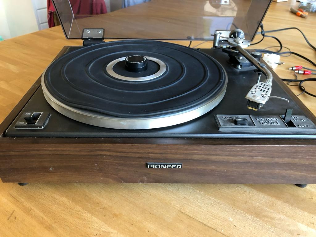 VOOR ONDERDELEN! Gratis Pioneer PL-12D platenspeler, Ophalen, Gebruikt