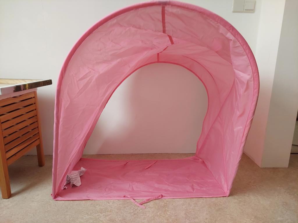 Roze Ikea bedtent Sufflett, Ophalen, Gebruikt
