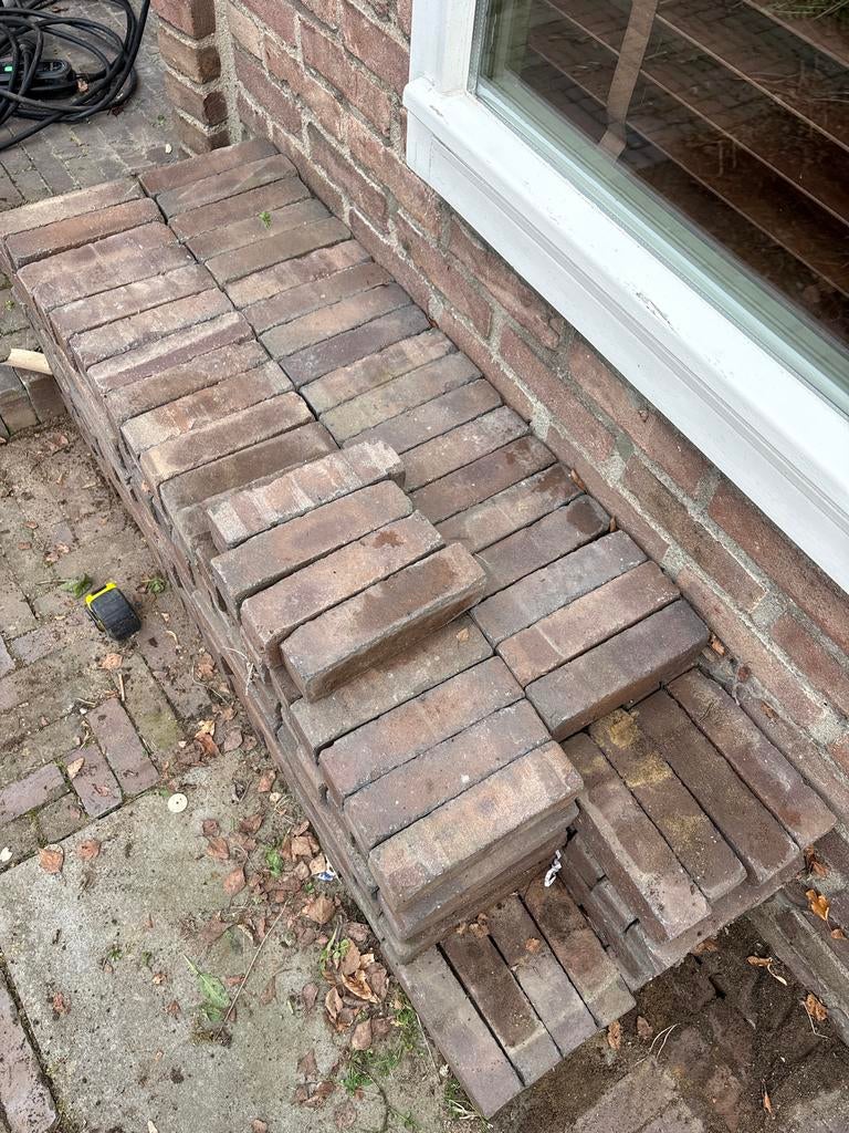 Straatwerk klinkers 6,5x5x20cm, Gebruikt, Klinkers, Beton, 5 tot 10 m²