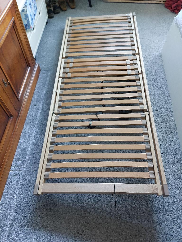2 x elektrische bedbodem , bed bodems ,verstelbaar bed, Ophalen, Eenpersoons, Zo goed als nieuw, 80 cm