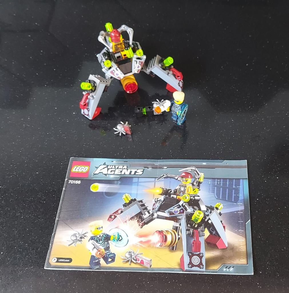 Lego Ultra Agents 70166 Spinnenvoertuig, Ophalen of Verzenden, Zo goed als nieuw, Complete set, Lego